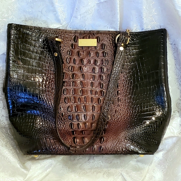 Brahmin Handbags - EUC Brahmin Medium ASHER COCOA MELBOURNE Tote
